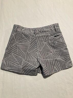 Kids Slazenger Gray Geometric Print Shorts (070)